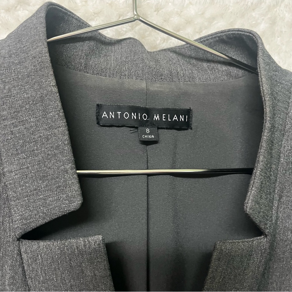 Antonio Melani Womens Blazer Dark Gray Size 8 Career Professional Business Work - Picture 2 of 8